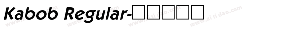 Kabob Regular字体转换